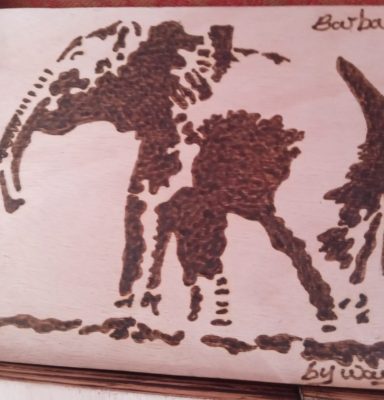 Elephant An elephant created with woodburning art by Wayne's Art